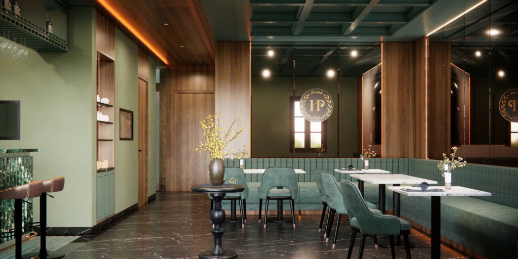 Phối cảnh 3D bistro Blessed Hotel