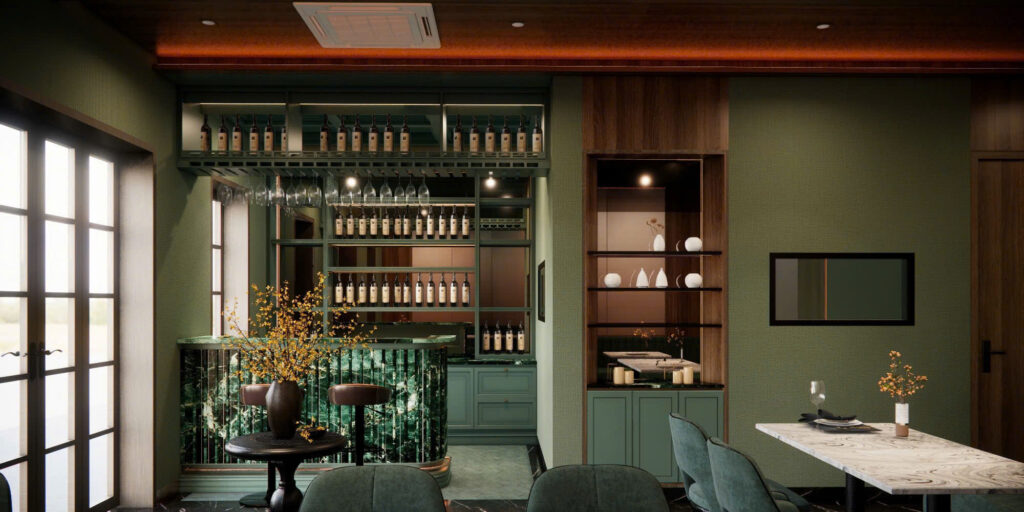 Phối cảnh 3D bistro Blessed Hotel