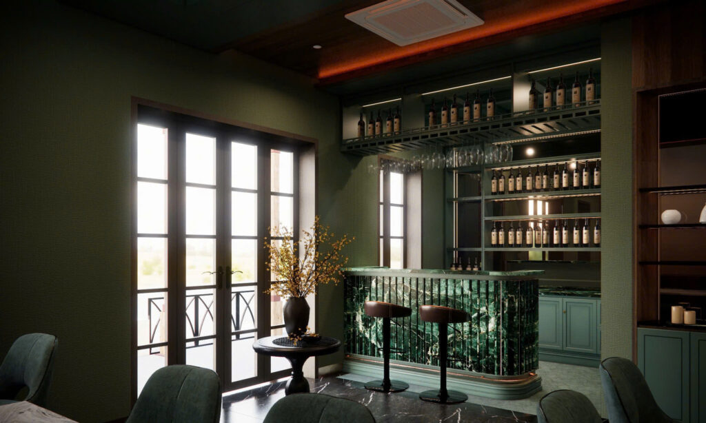 Phối cảnh 3D bistro Blessed Hotel