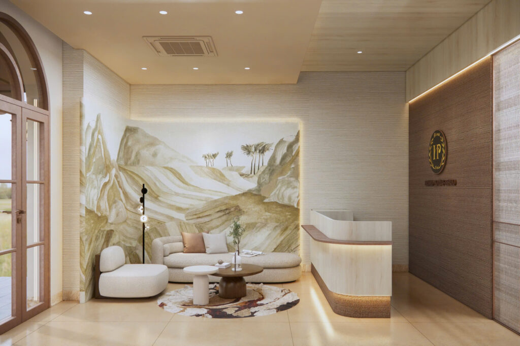 Phối cảnh 3D sảnh Blessed Hotel