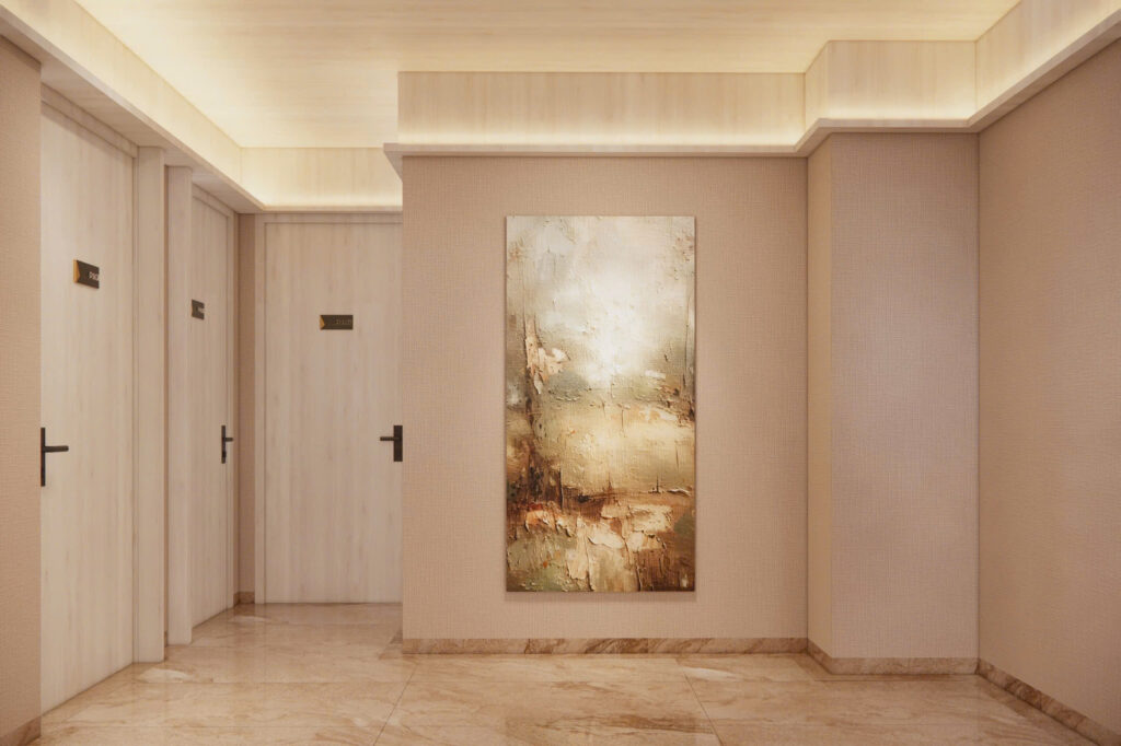Phối cảnh 3D sảnh Blessed Hotel