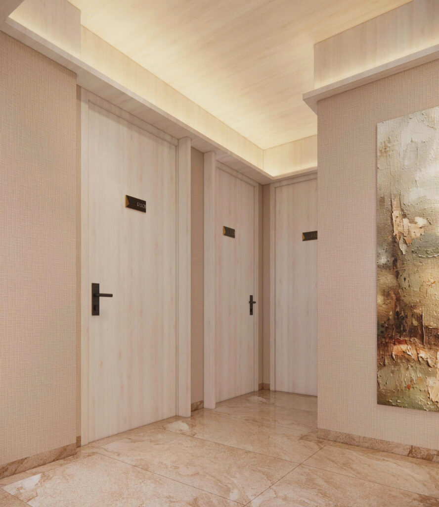 Phối cảnh 3D sảnh Blessed Hotel