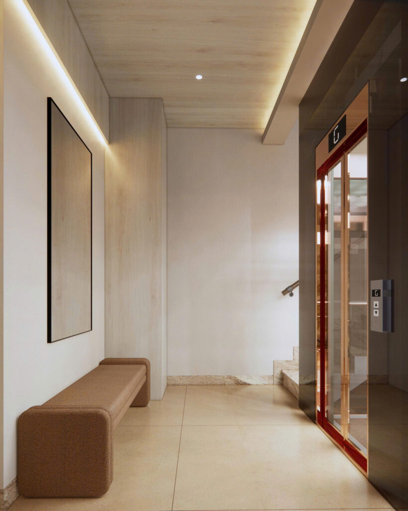 Phối cảnh 3D sảnh Blessed Hotel