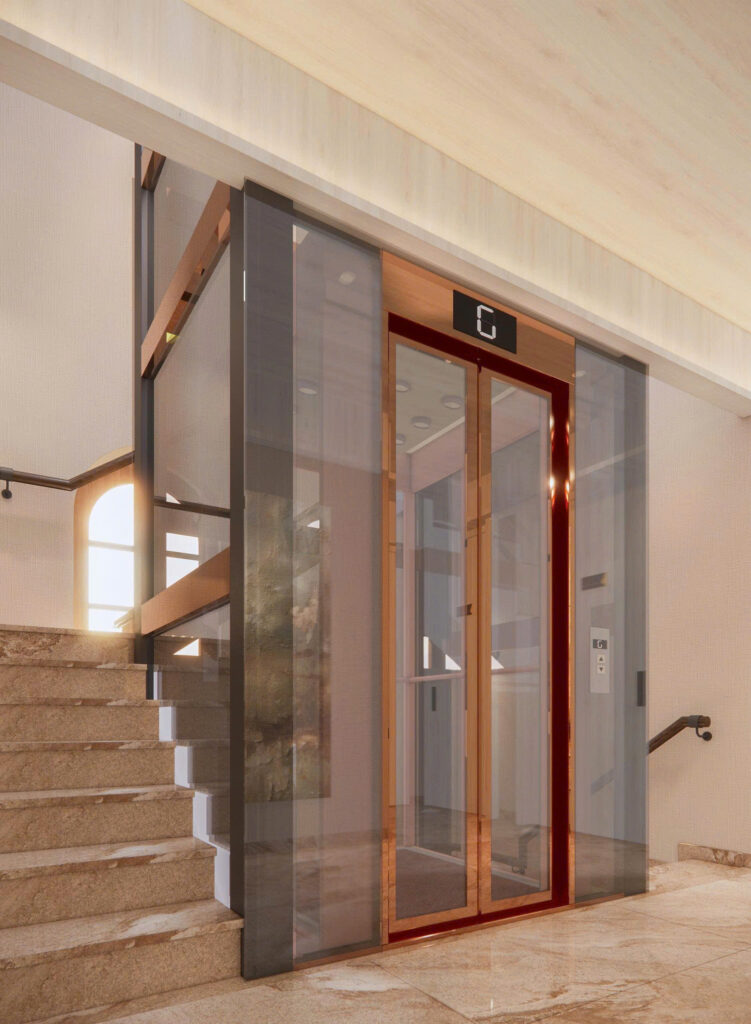 Phối cảnh 3D sảnh Blessed Hotel