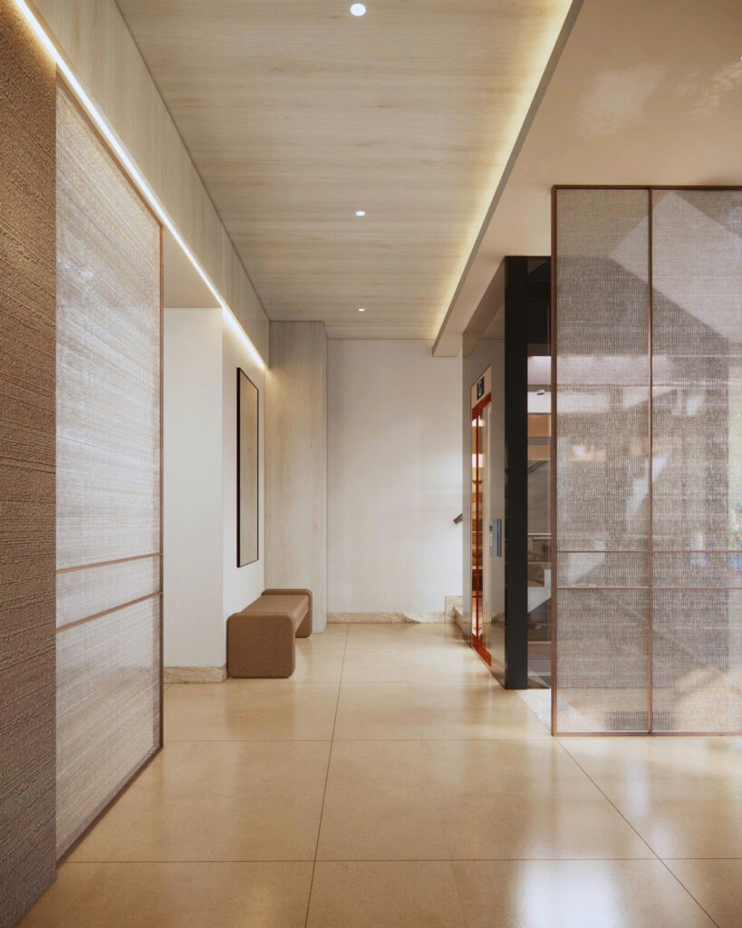 Phối cảnh 3D sảnh Blessed Hotel