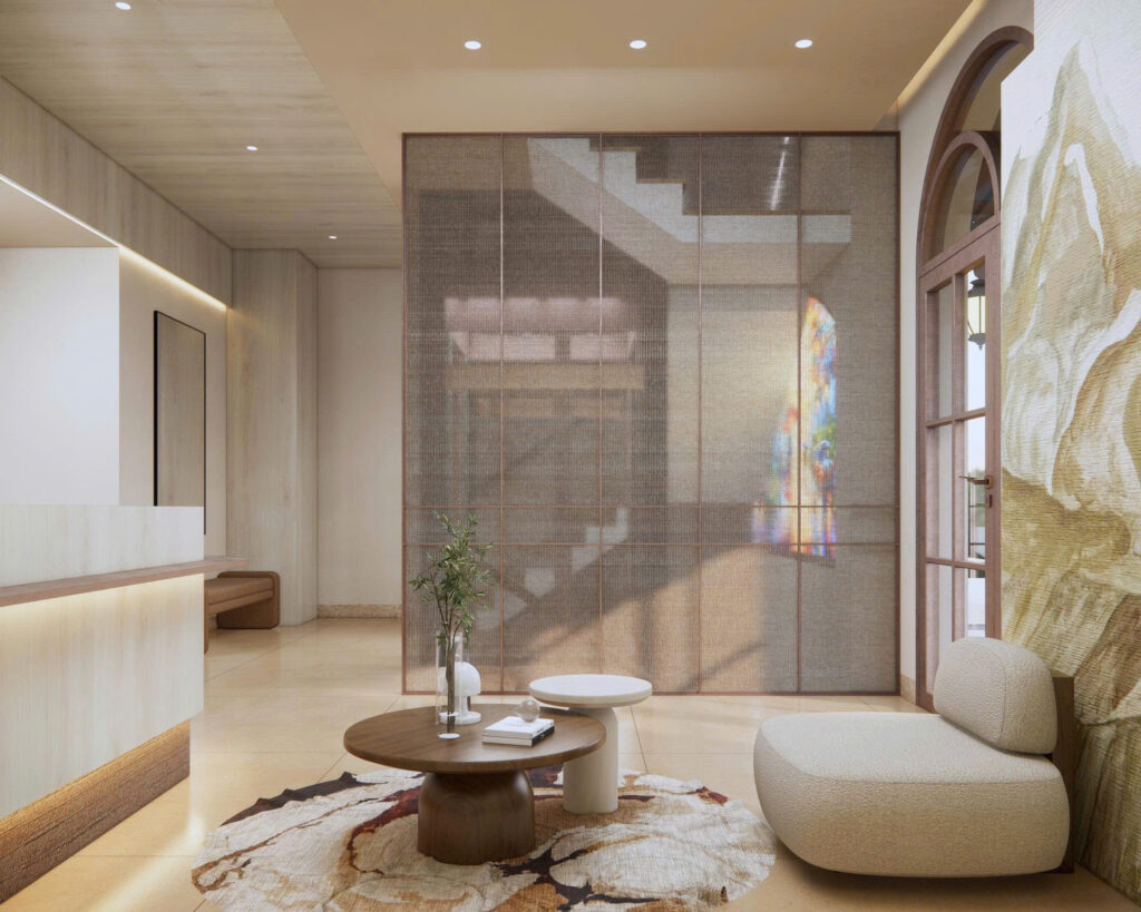 Phối cảnh 3D sảnh Blessed Hotel