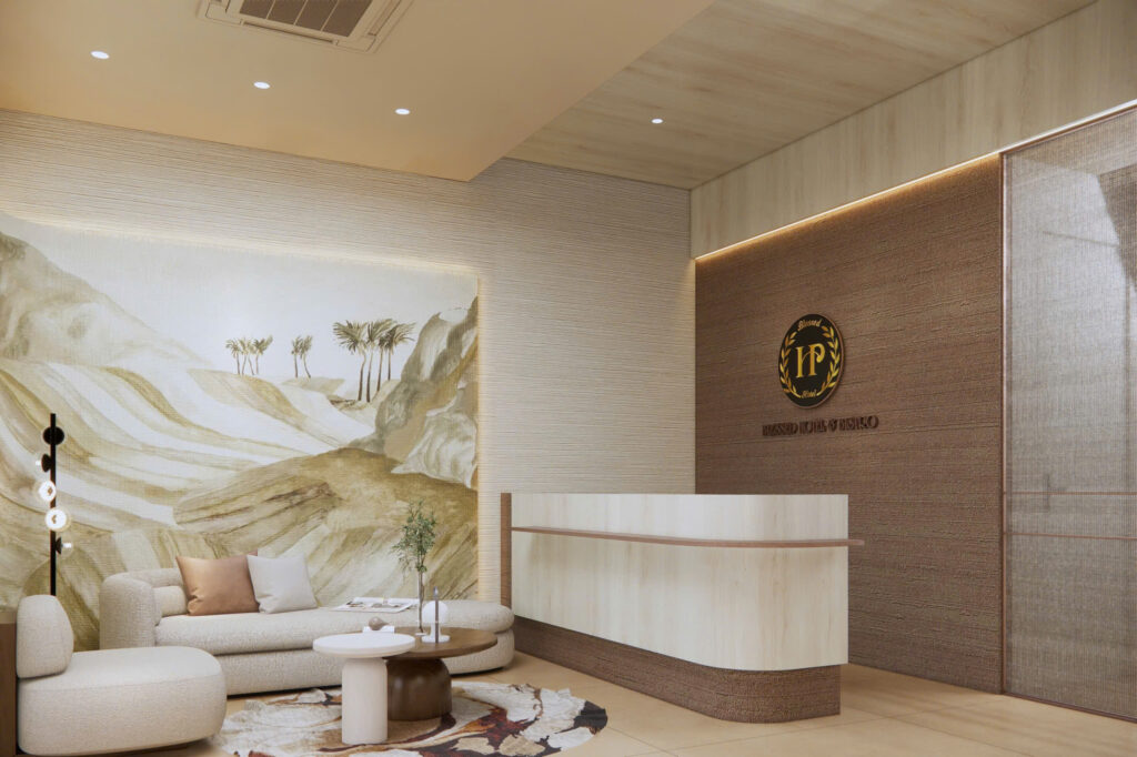 Phối cảnh 3D sảnh Blessed Hotel
