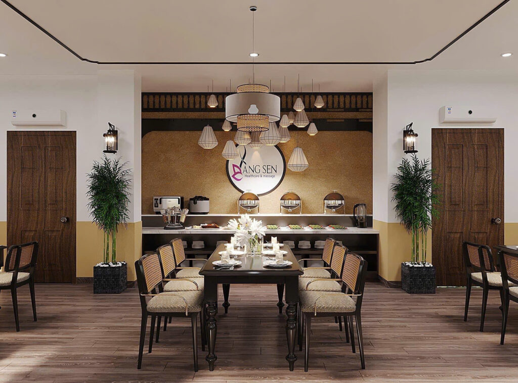 Phối cảnh 3D spa Làng Sen
