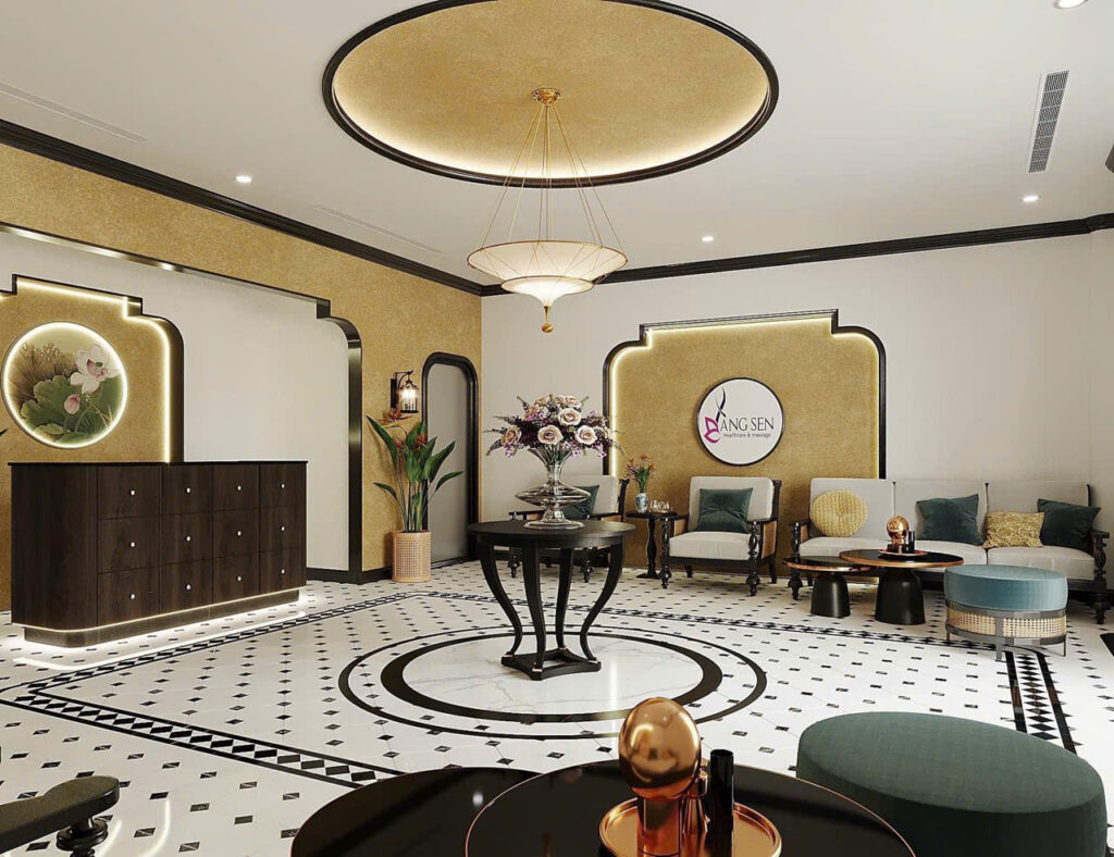 Phối cảnh 3D spa Làng Sen