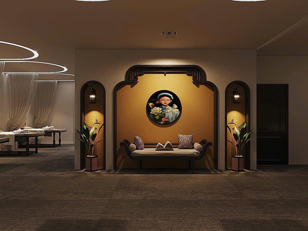 Phối cảnh 3D spa Làng Sen
