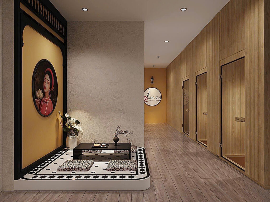 Phối cảnh 3D spa Làng Sen