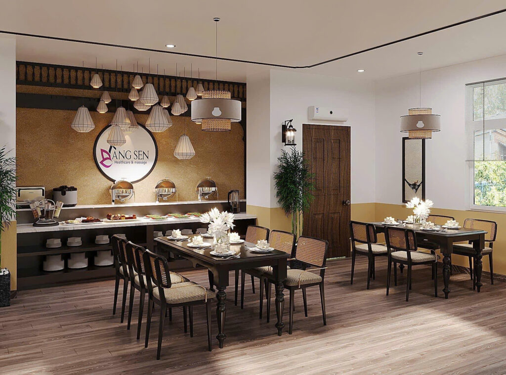 Phối cảnh 3D spa Làng Sen