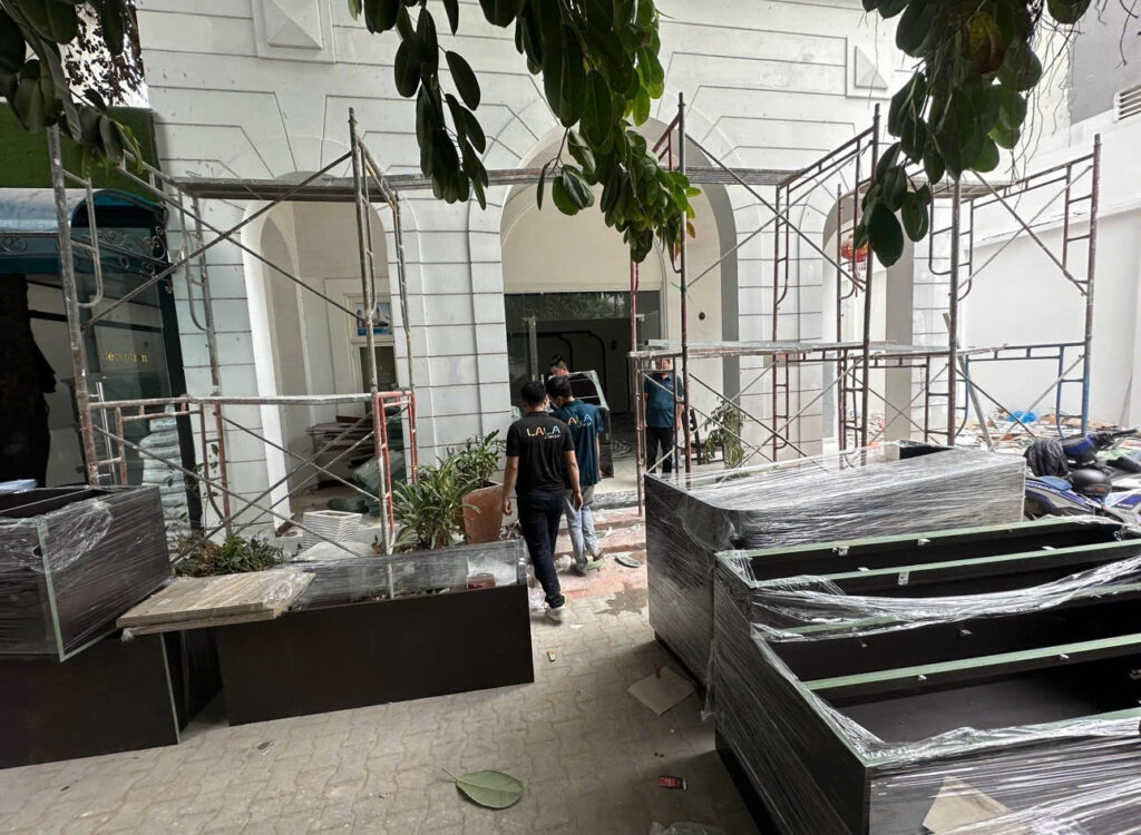Thi công spa Làng Sen