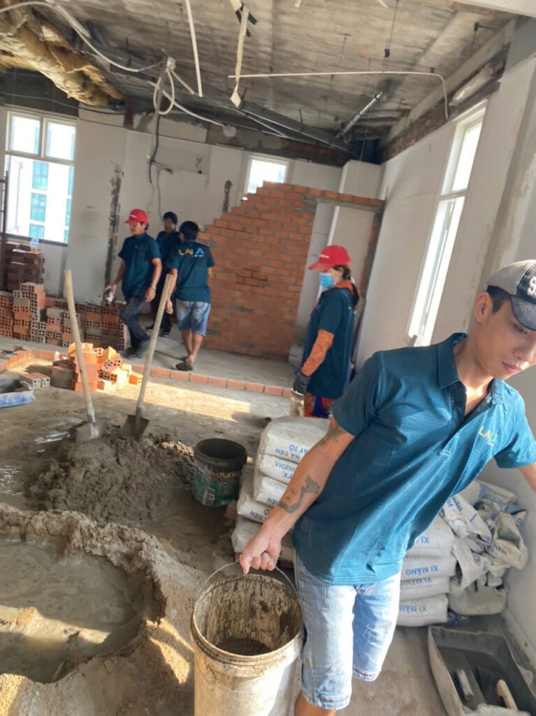 Thi công spa Làng Sen